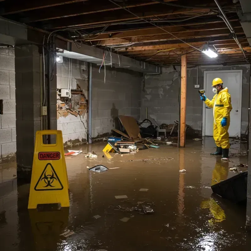 Flooded Basement Electrical Hazard in Bay Shore, NY Property